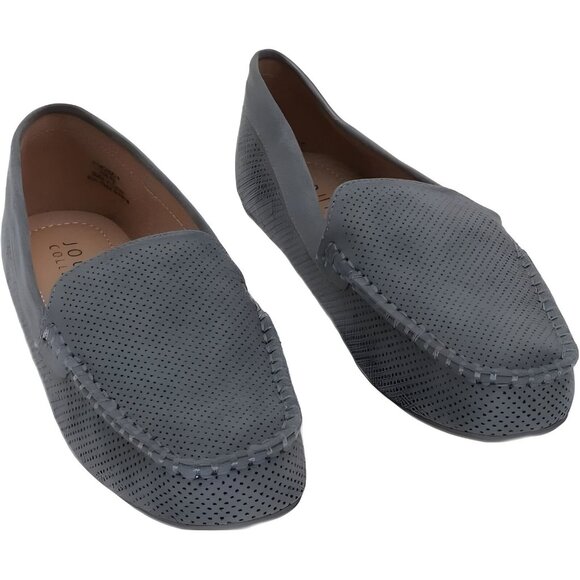 Journee Collection Women's Grey Moc Loafer, Comfort Shoes Size 6.5M - Picture 1 of 6